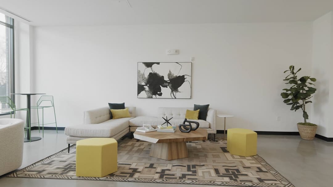 Furnished model apartment at The 600